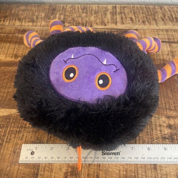 American Greetings Spider 11” Plush Stuffed Animal Toy Halloween Spooky Black - Picture 7 of 8